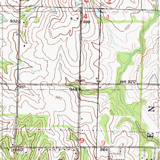 Topographic Map of Golden Rule School, KS