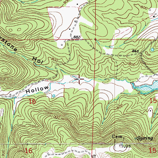 Topographic Map of Coal Pit Hollow, AR