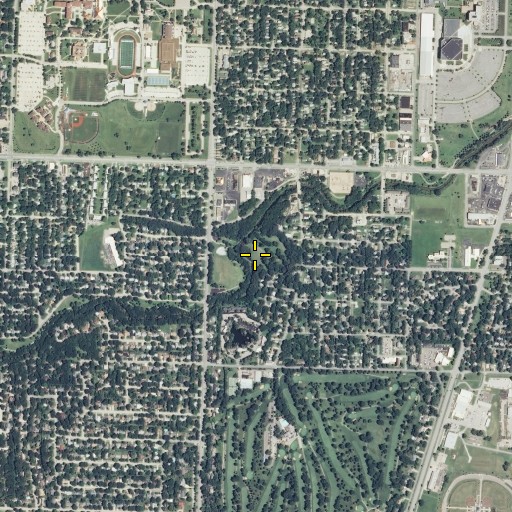 Aerial/Satellite Image of Shunga Glen Park, KS