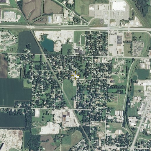 Aerial/Satellite Image of East Indianola Elementary School, KS