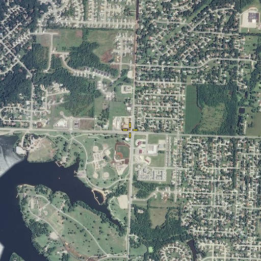 Aerial/Satellite Image of Benham School (historical), KS