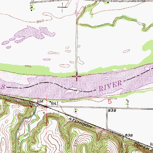 Topographic Map of Stone Horse Creek, KS