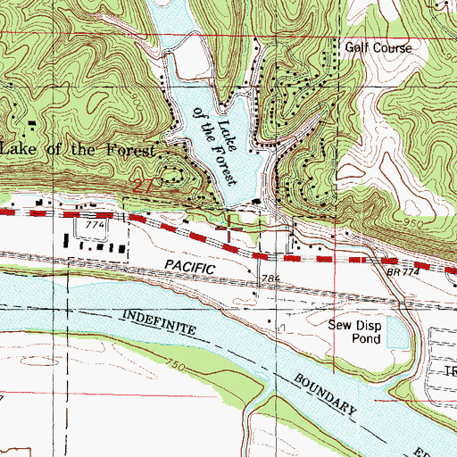 Topographic Map of East Mission Creek, KS