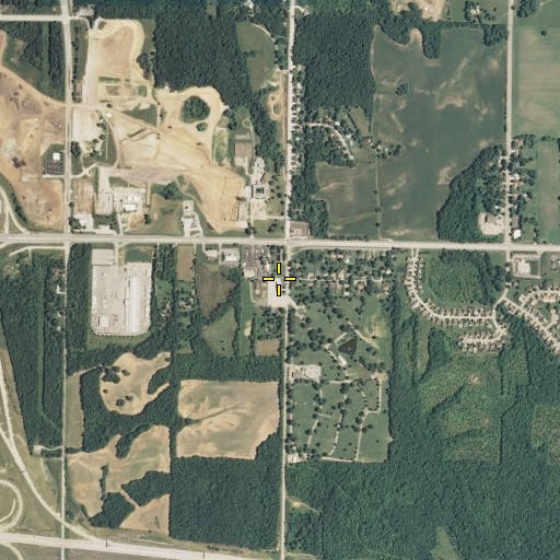 Aerial/Satellite Image of Saint Patrick School, KS