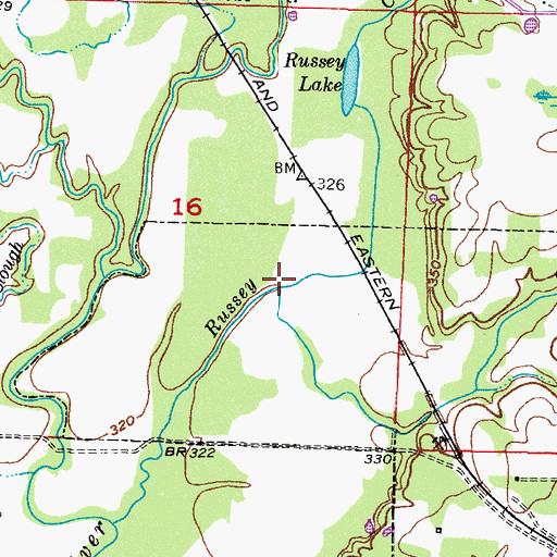 Topographic Map of Cold Branch, AR