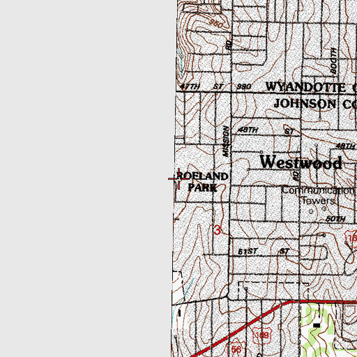 Topographic Map of Horizon Academy Elementary School, KS