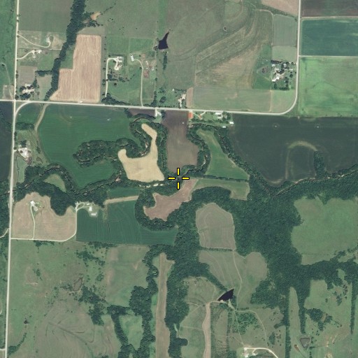 Aerial/Satellite Image of Haskell Creek, KS