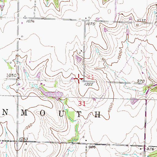 Topographic Map of Howard School (historical), KS