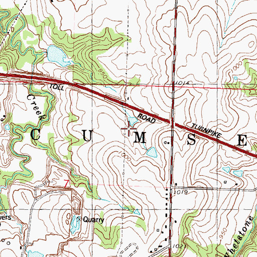 Topographic Map of Township of Tecumseh, KS