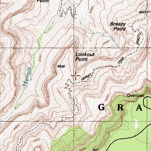 Topographic Map of Fourmile Spring, AZ