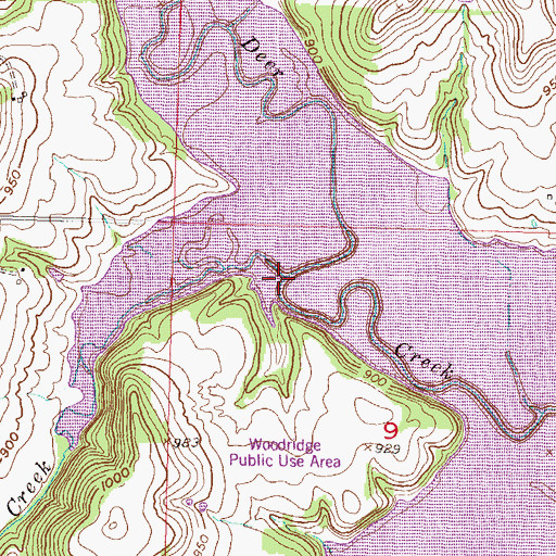 Topographic Map of Dry Creek, KS