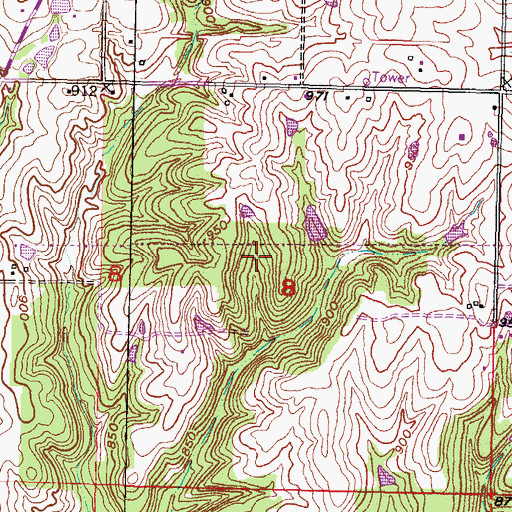 Topographic Map of Township of Sherman, KS