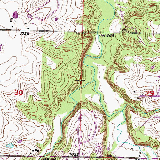 Topographic Map of Township of Olathe, KS