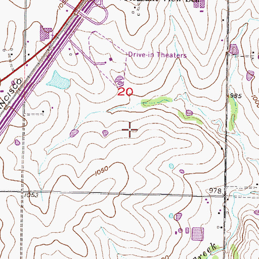 Topographic Map of Countryside Elementary School, KS