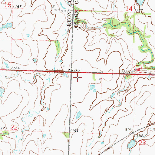 Topographic Map of Stotler Evangelical Covenant Church, KS
