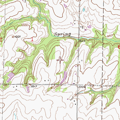 Topographic Map of Township of Centropolis, KS