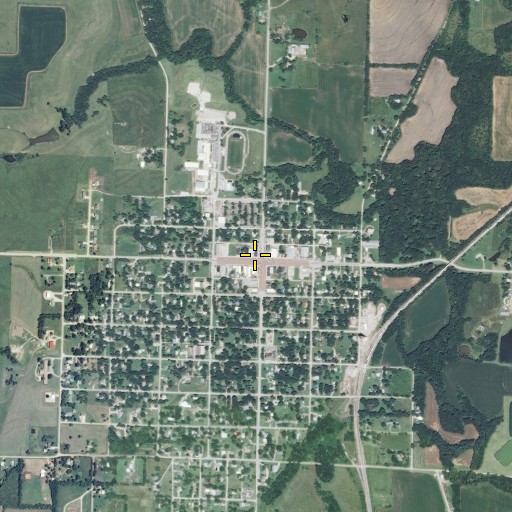 Aerial/Satellite Image of Burlingame, KS