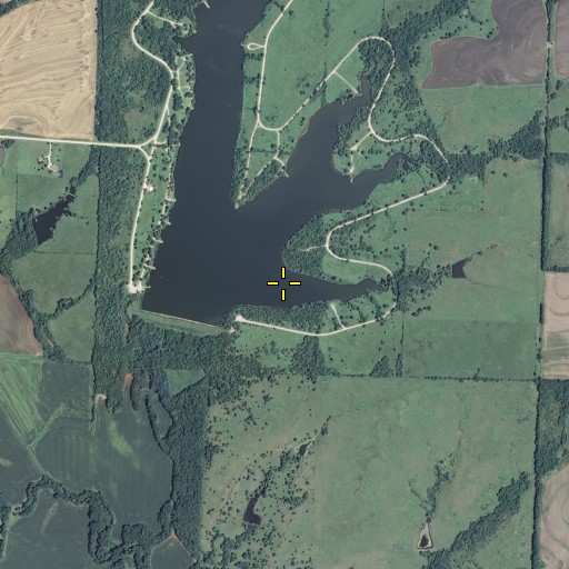 Aerial/Satellite Image of Osage County Lake, KS