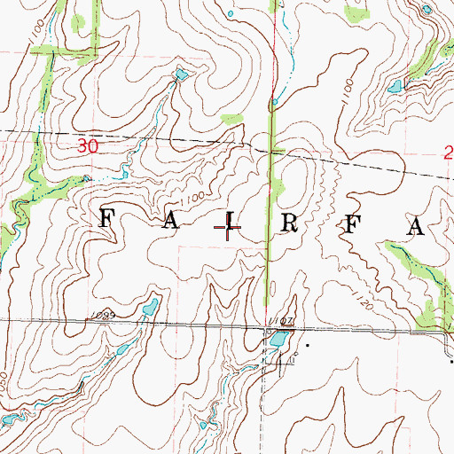 Topographic Map of Township of Fairfax, KS