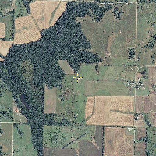Aerial/Satellite Image of Twin Mounds, KS
