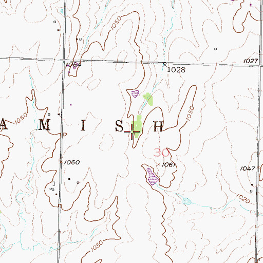 Topographic Map of Township of McCamish, KS