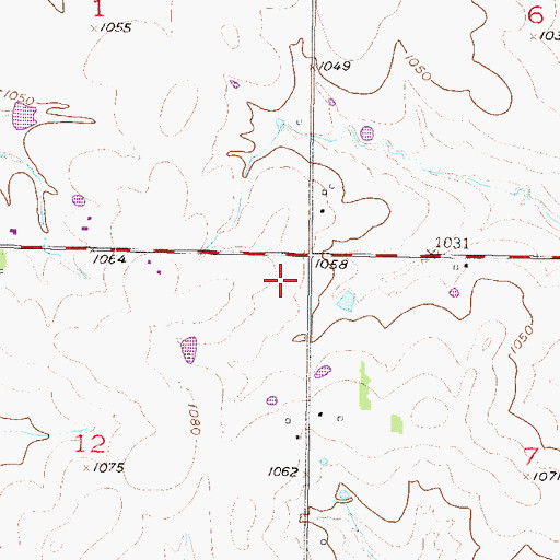 Topographic Map of Township of Gardner, KS