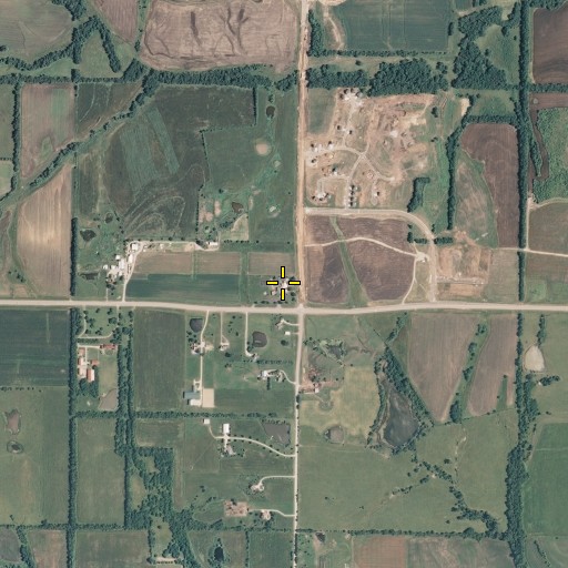 Aerial/Satellite Image of Hilltop Elementary School, KS