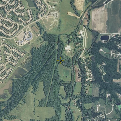 Aerial/Satellite Image of Camp Branch, KS