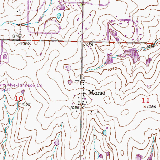 Topographic Map of Morse, KS