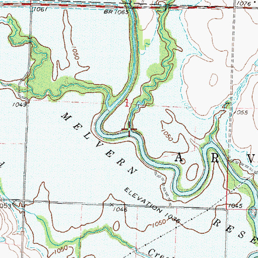 Topographic Map of Morse Creek, KS