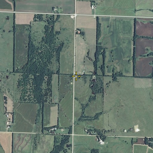 Aerial/Satellite Image of Danish Cemetery, KS