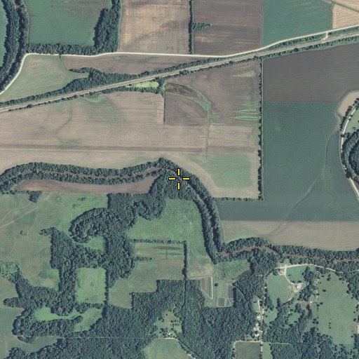 Aerial/Satellite Image of Hard Fish Creek, KS