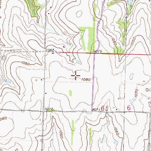 Topographic Map of Township of Cutler, KS