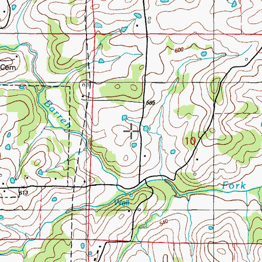 Topographic Map of Conyers Spring School, AR