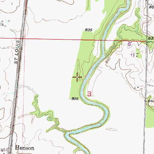Topographic Map of Township of Valley, KS