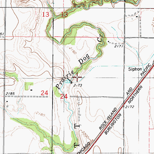 Topographic Map of Almena Diversion Wildlife Area, KS