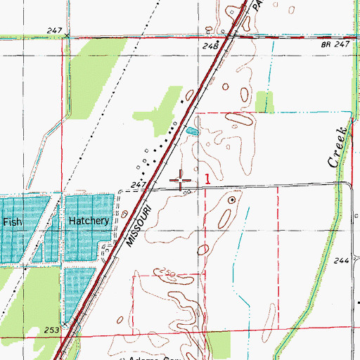 Topographic Map of Cook School, AR