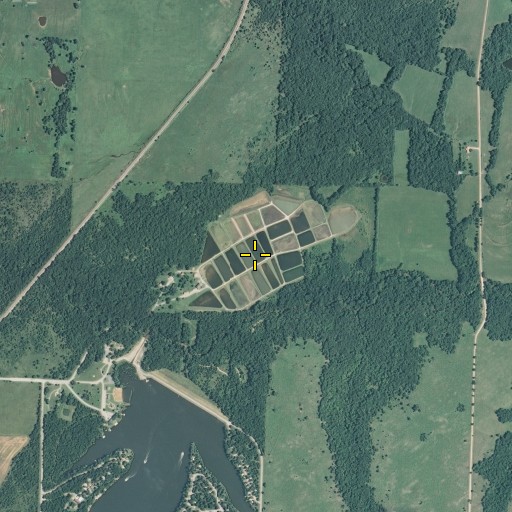 Aerial/Satellite Image of Farlington Fish Hatchery, KS