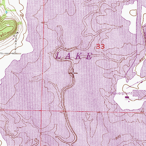 Topographic Map of La Cygne State Fishing Lake and Wildlife Area, KS