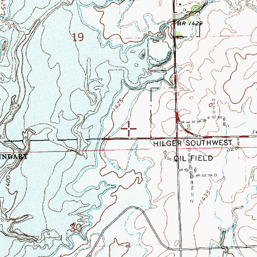 Topographic Map of Cheney State Park, KS
