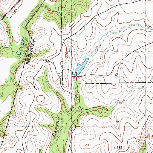 Topographic Map of Breakneck Dam, KS