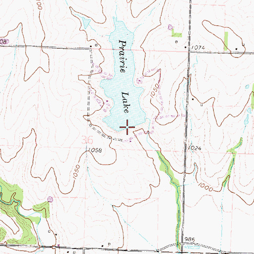 Topographic Map of Holton City Dam, KS