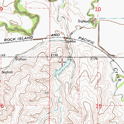 Topographic Map of Almena City Lake, KS