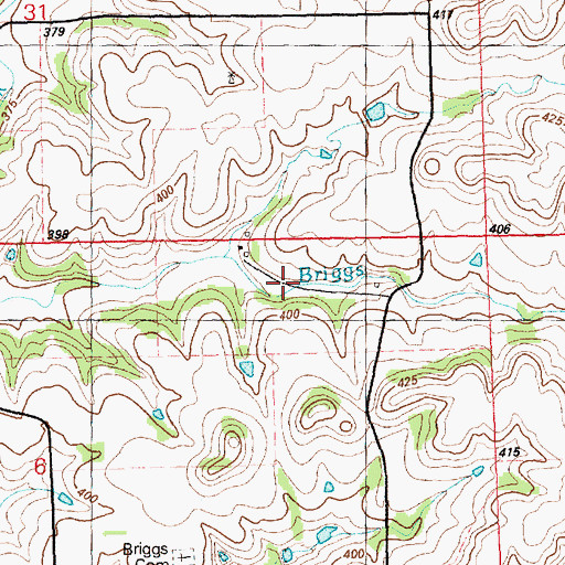 Topographic Map of Jewell County Lake, KS