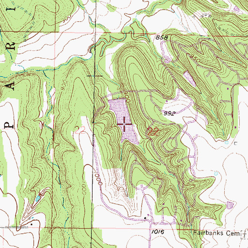 Topographic Map of Lake De Lago, KS