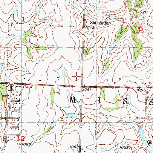 Topographic Map of Cornerstone Community Church, KS