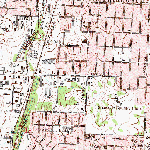 Topographic Map of Believers Bible Church, KS