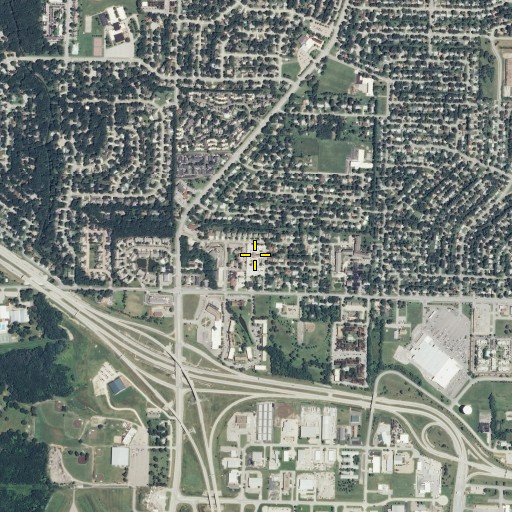 Aerial/Satellite Image of The Church of Jesus Christ of Latter Day Saints, KS