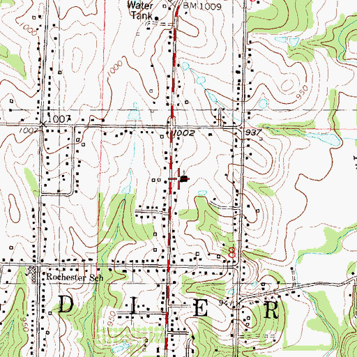 Topographic Map of Faith Family Life Centre Assembly of God, KS