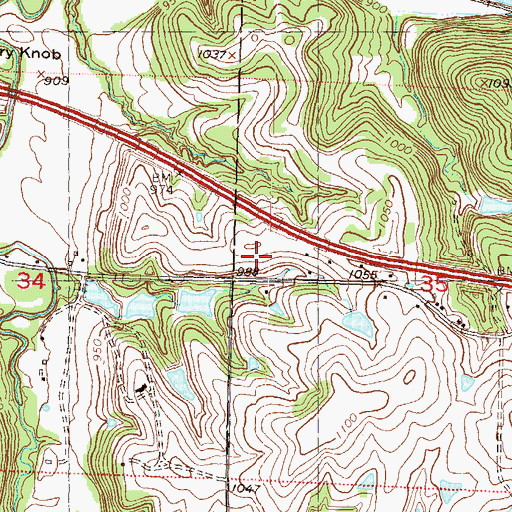 Topographic Map of Unity Church of Christianity, KS